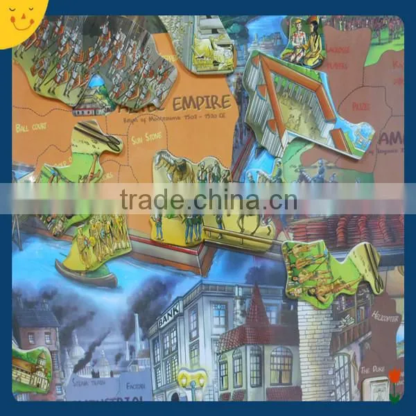 Big promotional large size magnetic fridge puzzle