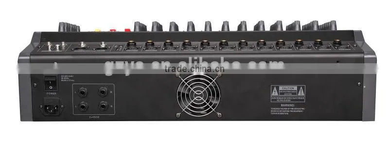 12 channels good quality audio power mixer console PMX-1208