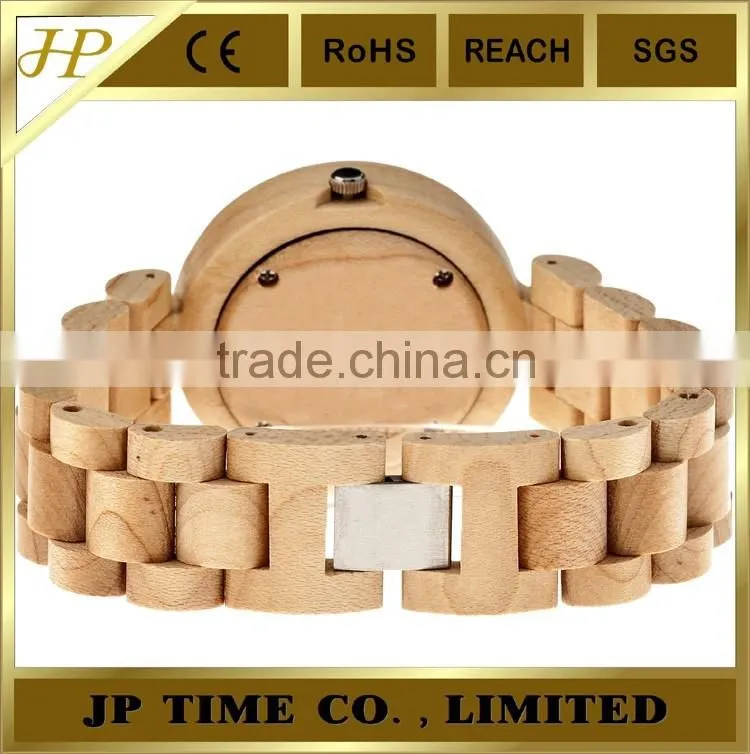 hot and new coming just for you wooden wrist watch lady bracelet logo making