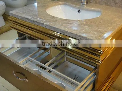 modern bathroom stainless steel bathroom vanity with legs F-001