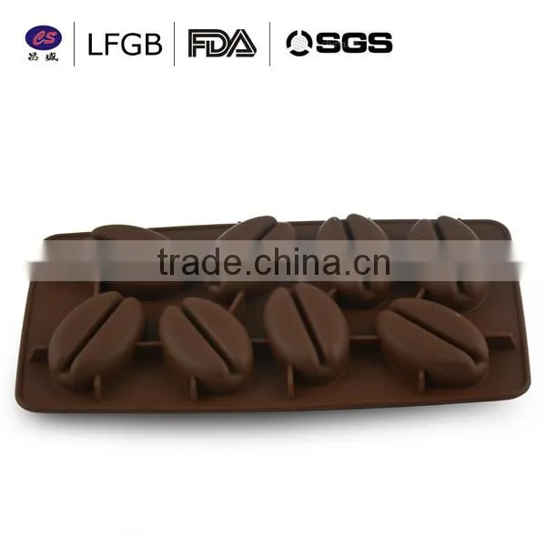 newest bean shape Silicone Ice cube Tray