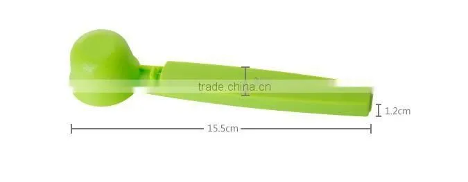 new design plastic coffee spoon with bag clip