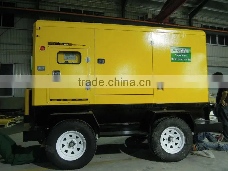 2013 hot sale portable silent type generator 60kva with CE&ISO certificate