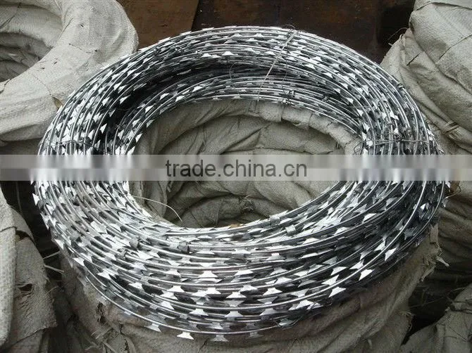 Xinxiang BTO-22 galvanized concertina razor wire for sale alibaba express
