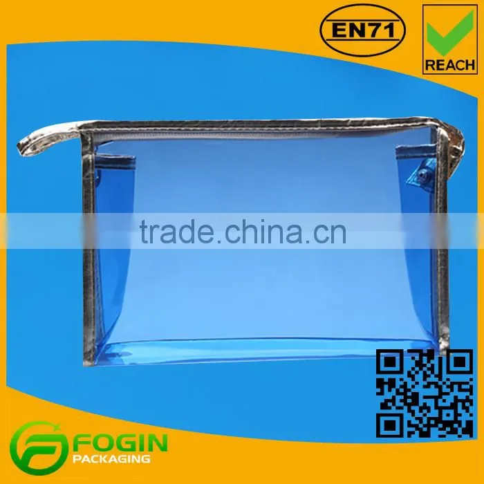 custom clear pvc zip bag made in china