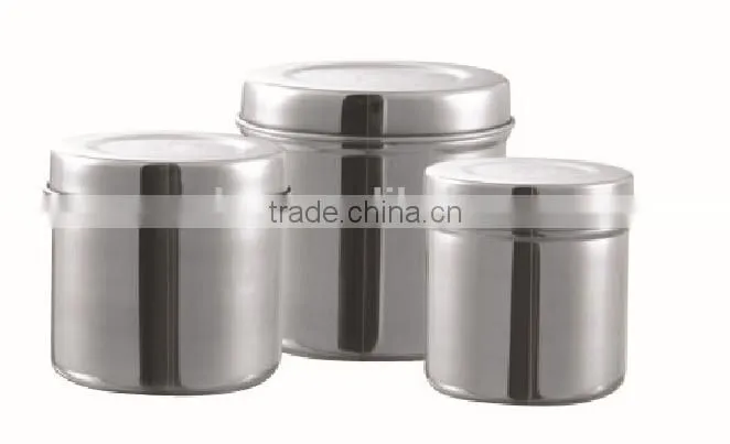 MK03-719 Hospital Surgical Medical Stainless Steel Medical Hollow Ware Instruments Sterilization Tray Ointment Jar