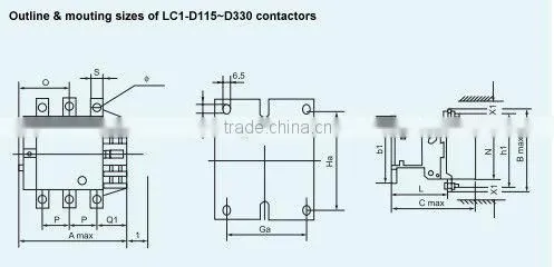 cjx2-d80 AC magnetic contactor
