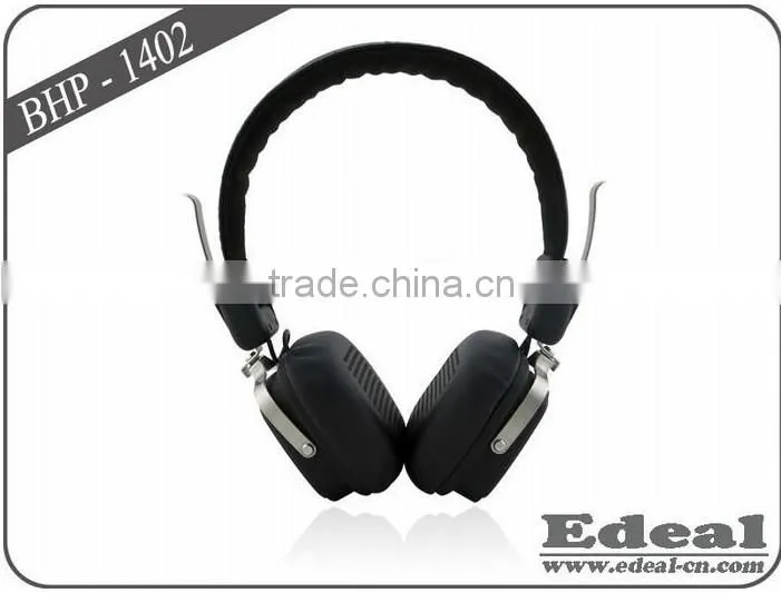 Metal Professional customize Wireless Bluetooth headphone with mic / bluetooth earphone For cell phone ,BSCI supplier