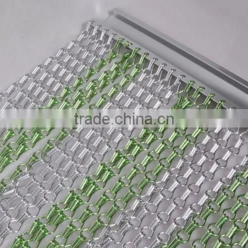 light aluminum chain link screen for doors curtain