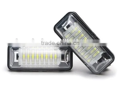 Multivolt LED license plate light black housing FT-86 24 LEDs SMD LED trailer number plate light