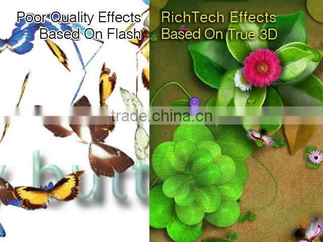 BEST BUY! RICHTECH amazing effects floor system with projector and mini PC