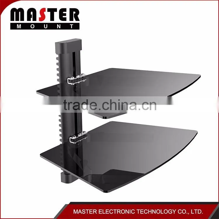 Set Top Box DVD Glass Wall Bracket
