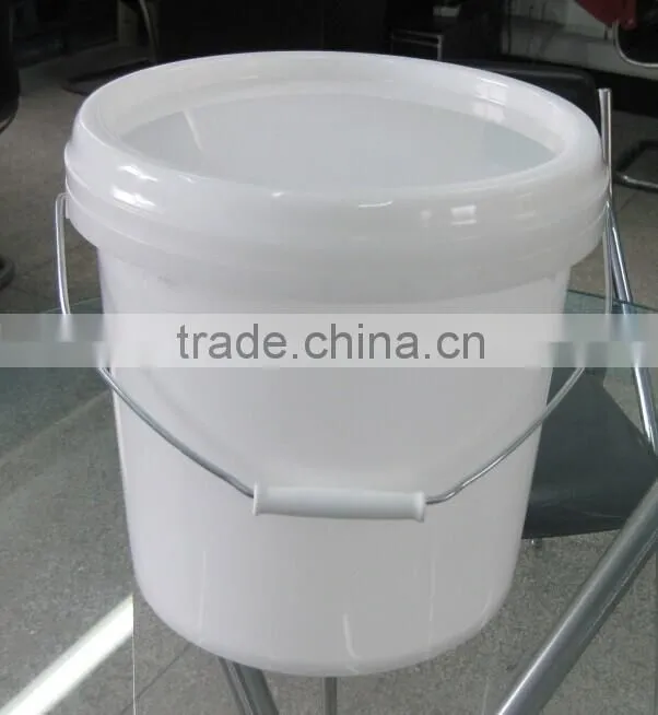10L plastic pail bucket with lid and handle in good quality