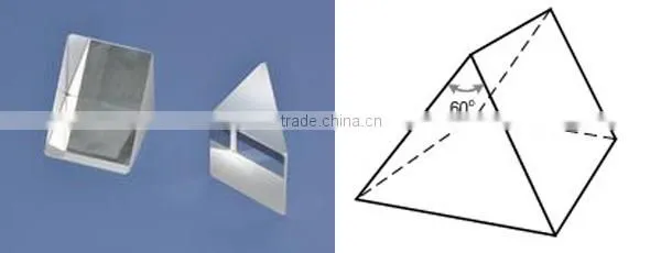 Bk7 optical glass educational prism