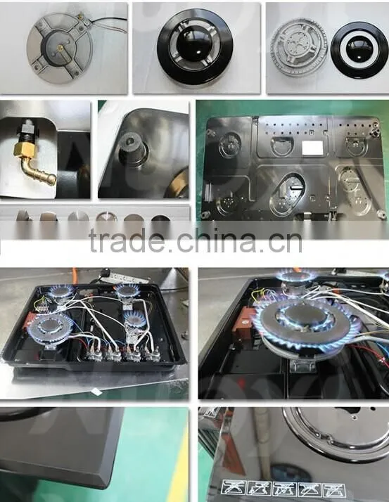 SS top nice designed gas stove hob with 5burners