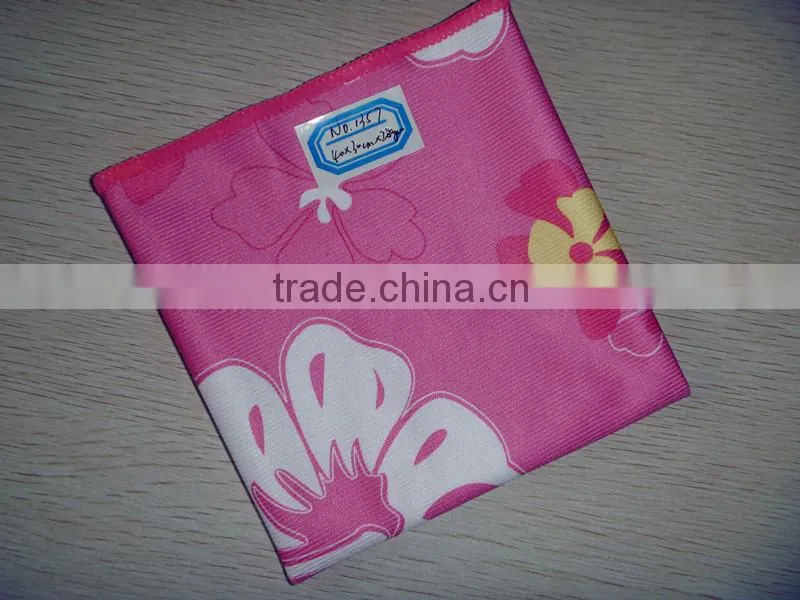 Printing glass microfiber cleaning cloth