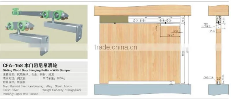 heavy duty sliding door rollers for wood door