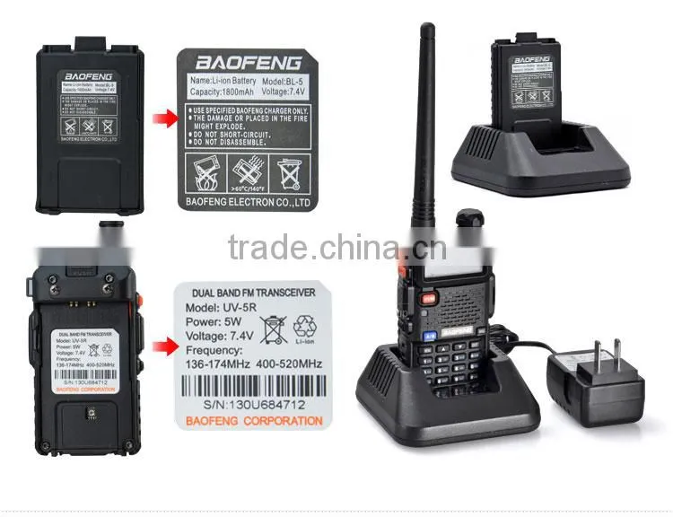 Green color Original BAOFENG handheld uv-5r dual band walkie talkie with CE FCC Certificate