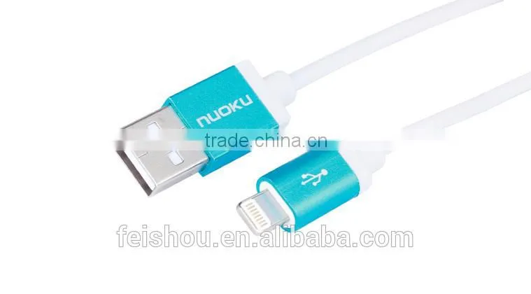 High quality USB cable types support latest ios8 data sync and charger cable for iphone 5 5S 6 6 plus
