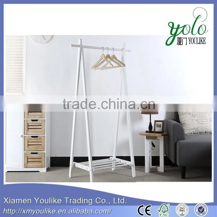 Hot Sale Heated Wooden Coat Rack Wooden Bamboo Clothes Tree