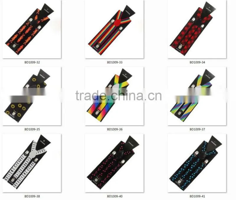 New Unisex Fashion Flame Braces Suspenders for Pants Adults