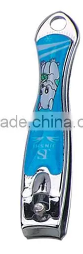 Plastic pattern acrylic nail clippers