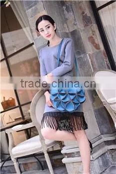 ladies fashion PU leather messenger bag China manufacturer
