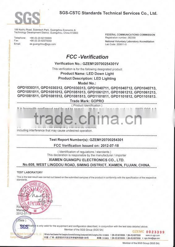 Best High Power Recessed 18W LED Downlight Price