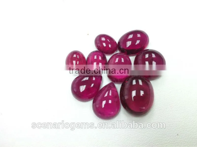 #AMZZ Natural Multi-Shape Cabs Loose Gemstone Rubellite Cabochon