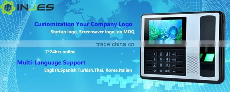 Protable Free SDK Wireless TCP IP Finger print cardpunch machine