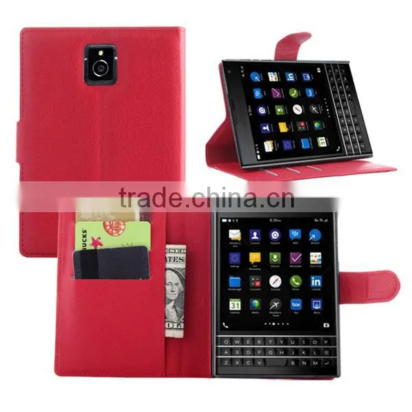 2015 Hot Selling Slim Wallet Phone Case For Blackberry Passport Q30