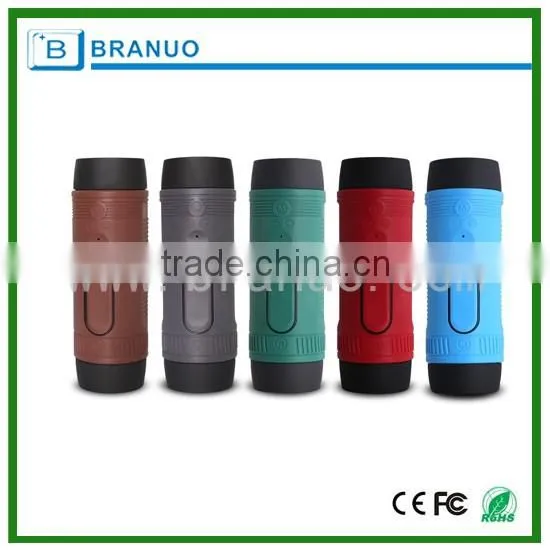 mini multifunctional bluetooth speaker with power bank, LED light , TF card ,F/M radio