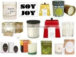 Tri-wicks Organic Scented Soy Wax Glass Jar Candles for Christmas