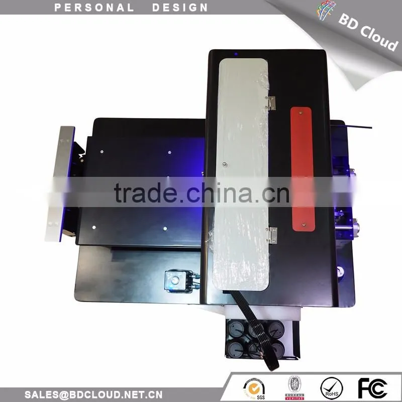 cheap easy control A4 size 6 color ink UV flatbed printing machine