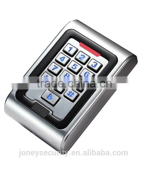 waterproof vandalproof metal single door access control keypad