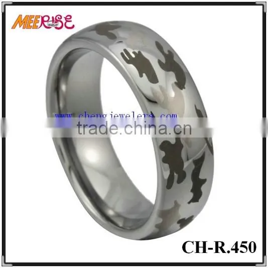 Fashion high polished black ceramic finger rings