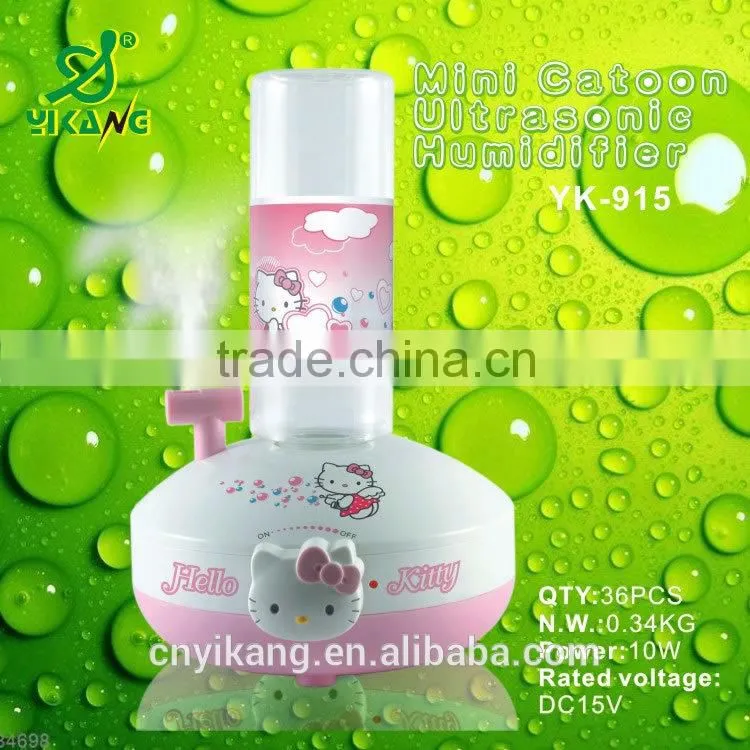 ultrasonic humidifier piezoelectric transducer bottle can be changed ultrasonic air humidifier best product hot in 2014