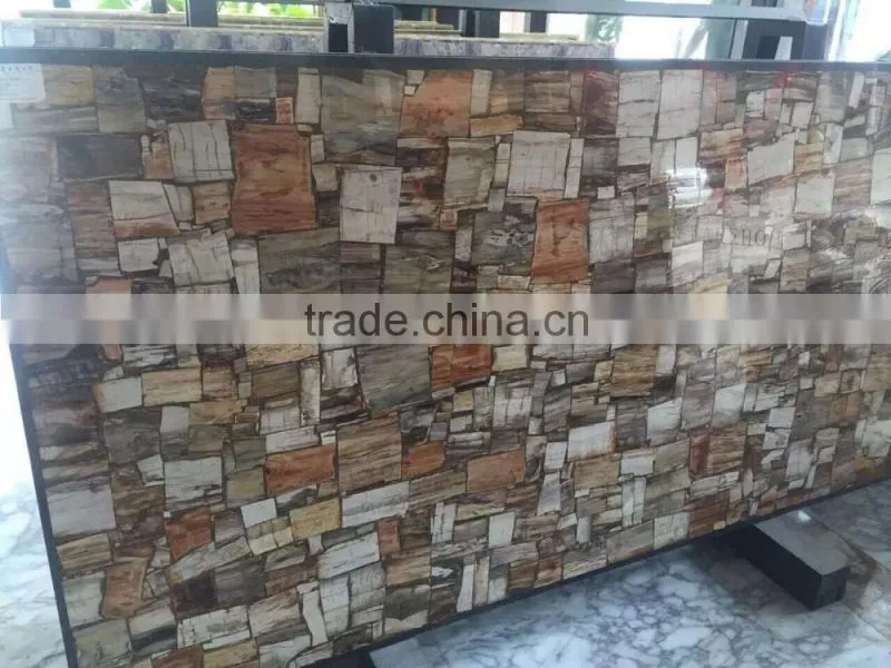 Blue faux marble blocks wall panels for sale
