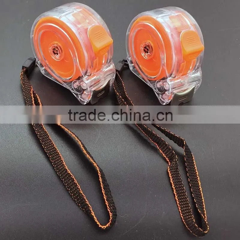 Transparent and resistant tape measure