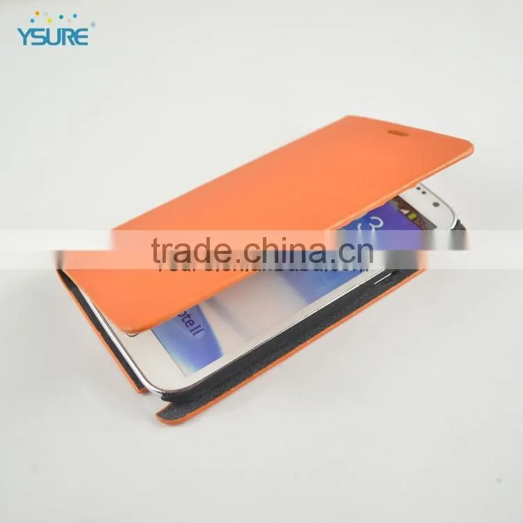 Wholesale new arrival orange slim flip cover for Wiko Darkside