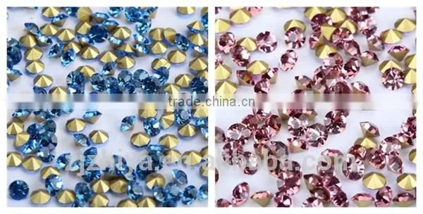 2014 Hot Sale fancy glass chaton cheap strass