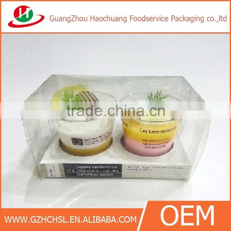 CH7770 Foodservice mousse cup disposable transparent plastic cup box dessert container