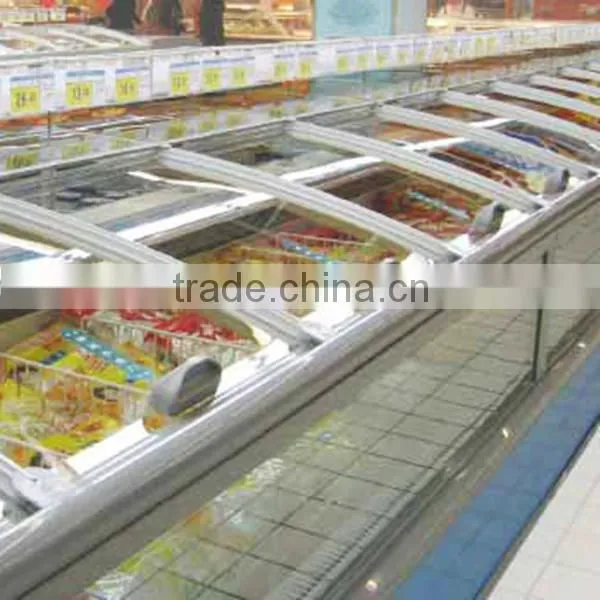 2.5m commercial used supermarket refrigerated fruit vegetable display