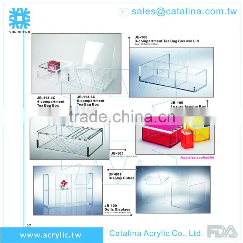 Home Design Decoration Acrylic Organizer Storage Box
