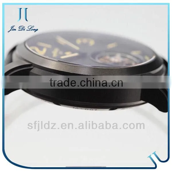 China online shopping vogue watch high quality leather automatic mechanical watch