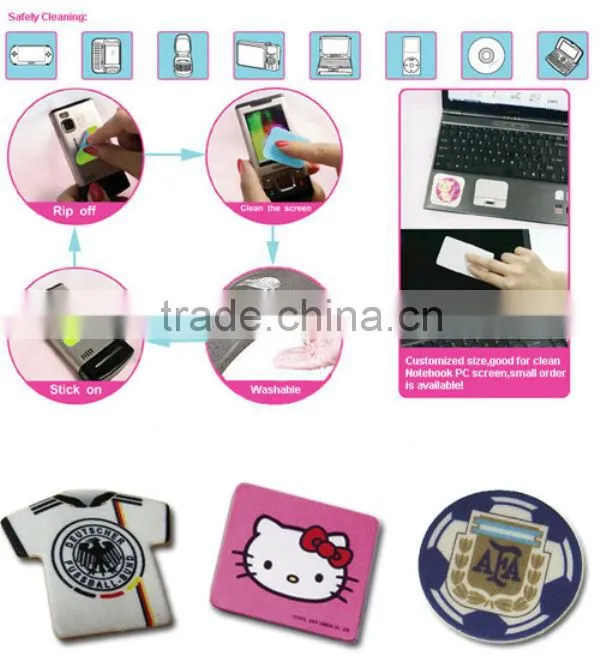 Custom Microfiber Mobile Sticky Screen Cleaner