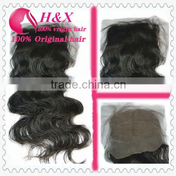Best Selling Factory Cheap Price 2# 4*4size Brazilian Body Wave Lace Closure