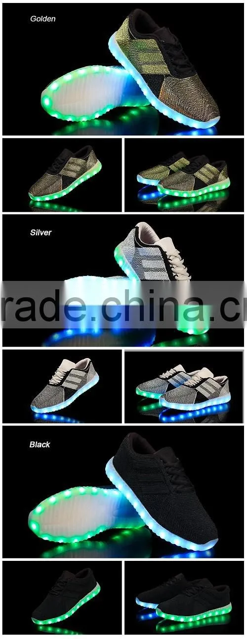 2016 Wholesale China Factory Unisex Shoes LED Light Up Shoes