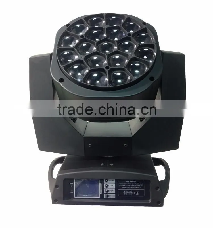 Manufacturer LED 19pcs*15w Zoom Clay Paky Bee Eye K20 K10 moving head beam light