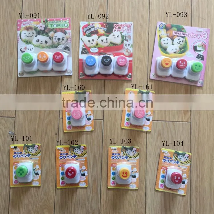 cartoon expression mold plastic sushi cake tool plastic seaweed cutter